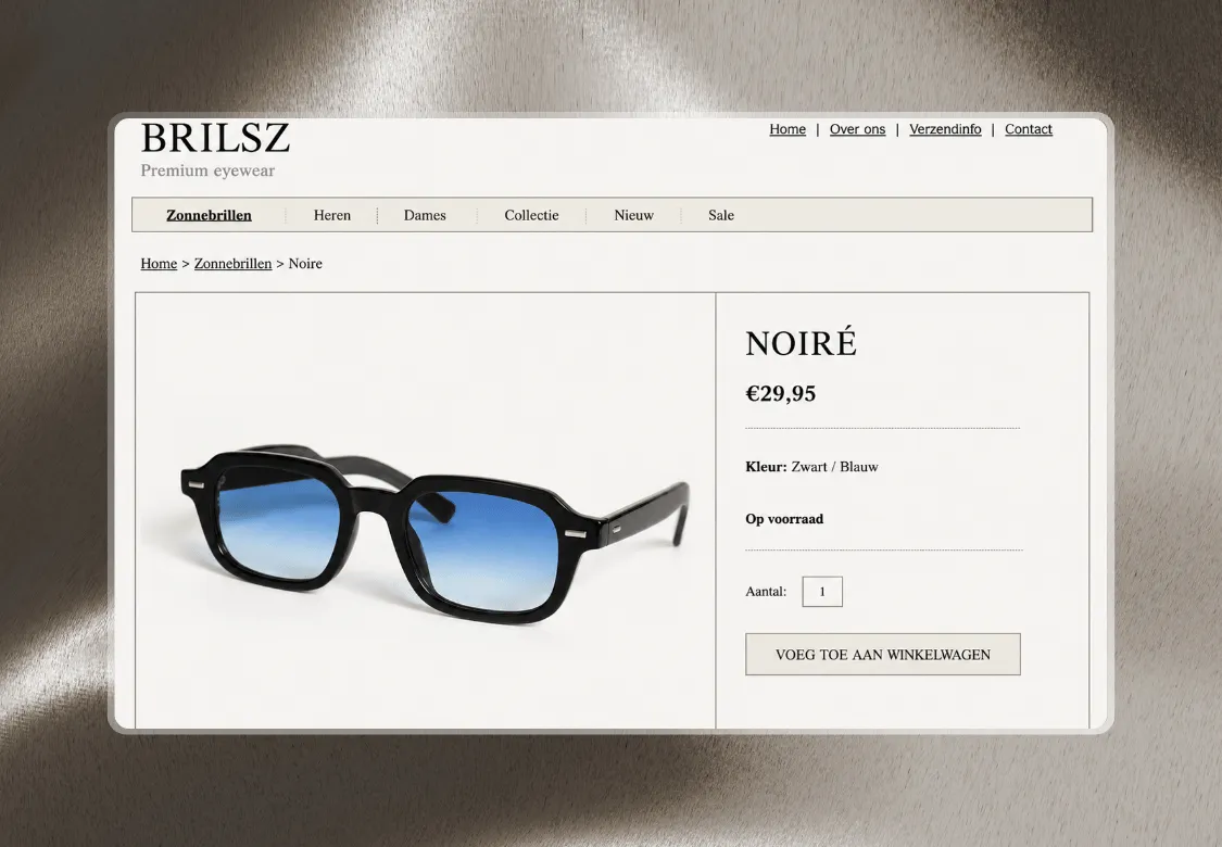 Brilsz oude website