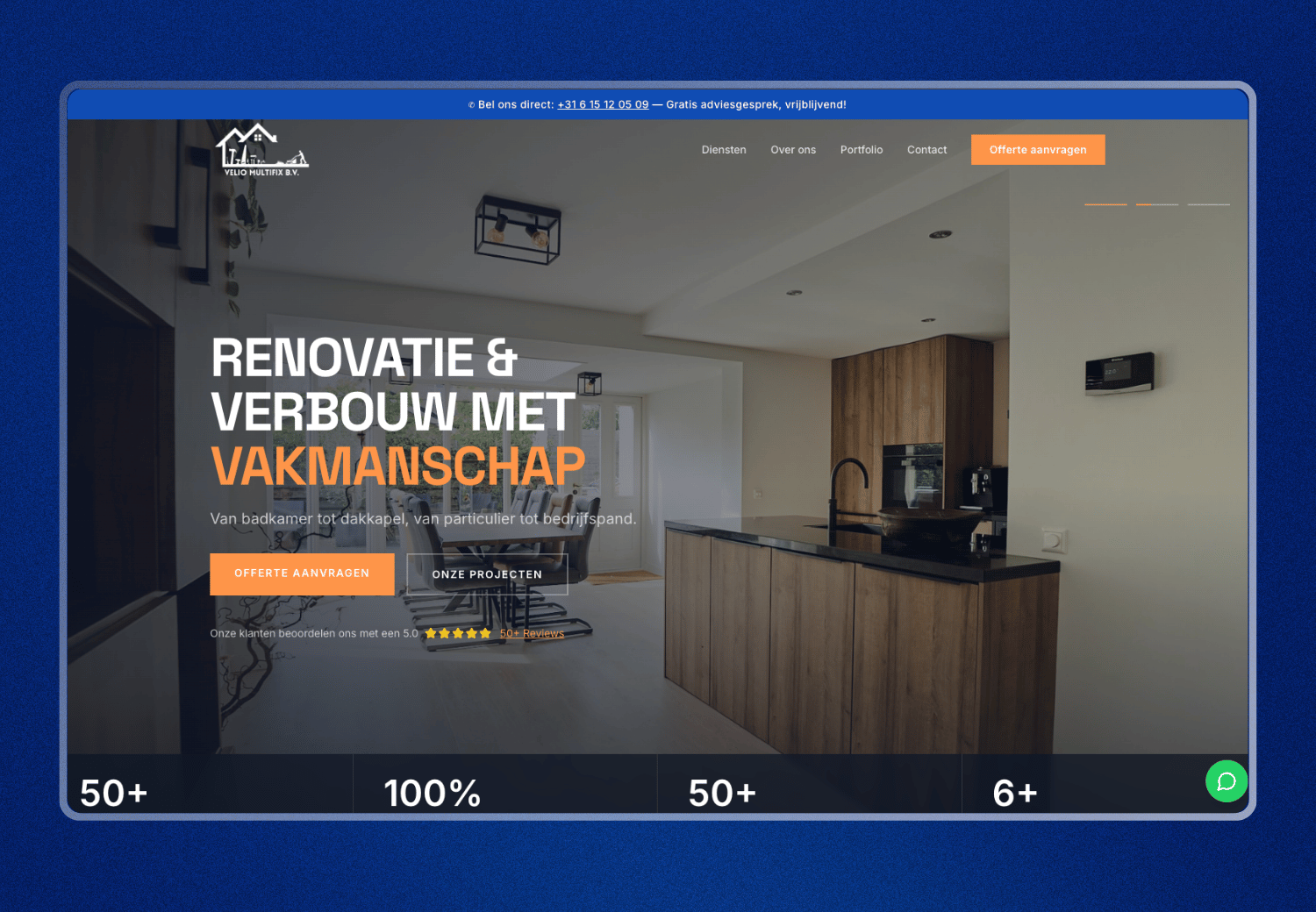 Velio Multifix B.V. website case